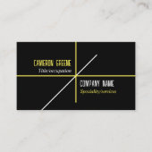 ネオンイエローラインブラック 名刺 (正面)