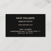 ネオンイエロー水玉模様、水玉模様エレガント、 名刺 (裏面)