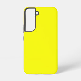 ネオンイエロー 無地 SAMSUNG GALAXY S22ケース