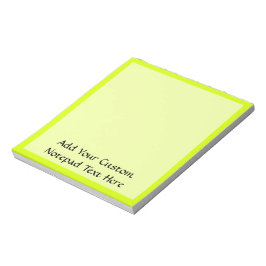 ネオンイエロー、高視認性 ノートパッド