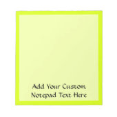 ネオンイエロー、高視認性 ノートパッド (正面)