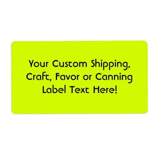 ネオンイエロー、高視認性 ラベル (正面)