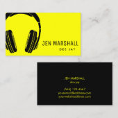 ネオンイエローdj 名刺 (正面/裏面)