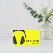 ネオンイエローdj 名刺 (スタンド正面)