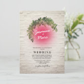 ネオンインスパイア結婚標識 招待状 (スタンド正面)