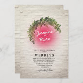 ネオンインスパイア結婚標識 招待状 (正面/裏面)