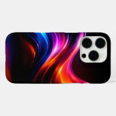ネオンウェーブグロウiPhone 16ケース Case-Mate iPhoneケース (裏面 (横))