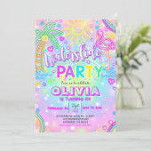 ネオンウォータースライド招待状レインボーウォータースライド 招待状 (スタンド正面)