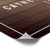 ネオンウッドティルデスネオンハート結婚ズウェルカム ポスター (角)