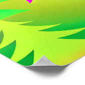 ネオンウルフ抽象芸術林 ポスター (角)