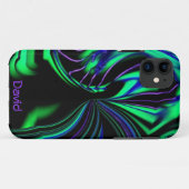 ネオンエイリアンオーラiPhone 5ケース*パーソナライズ* Case-Mate iPhoneケース (裏面(横))