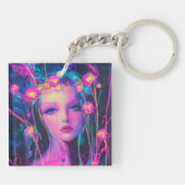 ネオンエイリアン女神 キーホルダー (裏面)