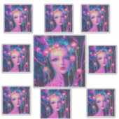 ネオンエイリアン女神 シール (正面)