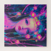 ネオンエイリアン女神 ジグソーパズル (横)