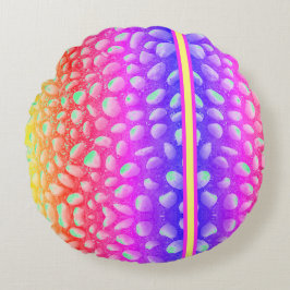 ネオンエイリアン石 ラウンドクッション