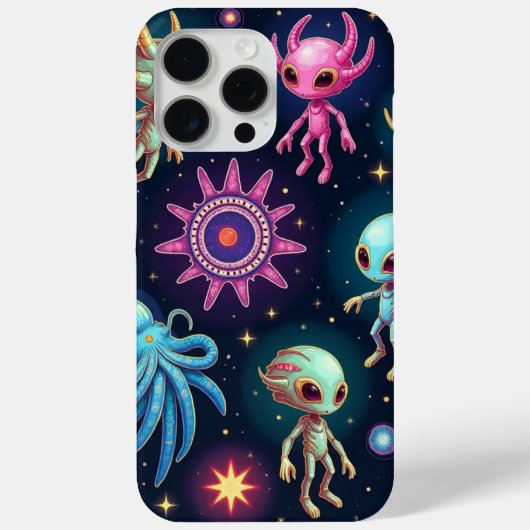 ネオンエイリアン・クリーチャーズ iPhone/iPadケース Case-Mate iPhoneケース (裏面)