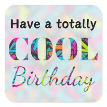ネオンエフェクトの落書きモダンなクールな誕生日