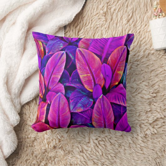 ネオンエレガンスヴィヴィヴィヴィッドリーフラディエンス クッション (ブランケット)