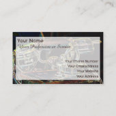 ネオンエレガントアポップ・アートのルレトロテレホン名刺 名刺 (裏面)