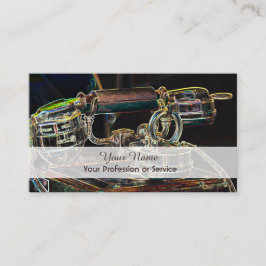 ネオンエレガントアポップ・アートのルレトロテレホン名刺 名刺