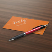 ネオンエレガントオレンジの台本 名刺