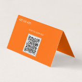 ネオンエレガントオレンジ 名刺 (裏面)