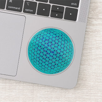 ネオンエレガントブルーティール（緑がかった色）の花 シール