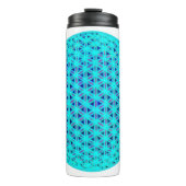 ネオンエレガントブルーティール(緑がかった色)の花 タンブラー (正面)