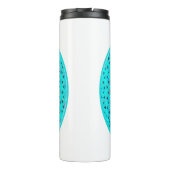 ネオンエレガントブルーティール(緑がかった色)の花 タンブラー (裏面)