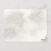 ネオンエレガント金ゴールドピンクマーブルスウィート16誕生日 ポストカード (裏面)