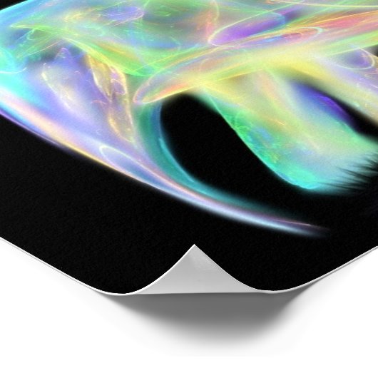 ネオンエレファントプリント ポスター (角)