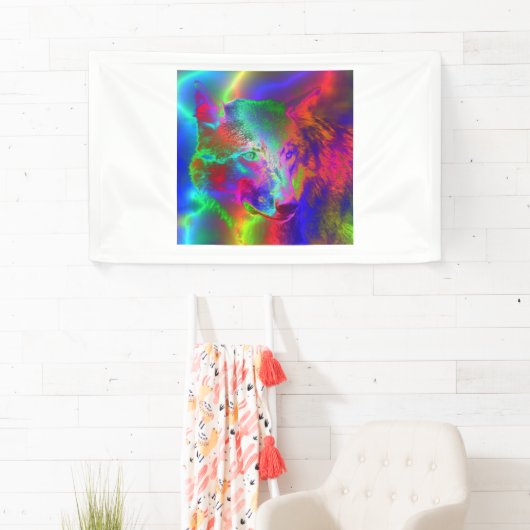 ネオンオオカミ 横断幕 (インサイチュ)