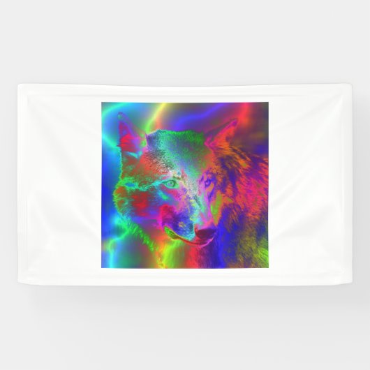 ネオンオオカミ 横断幕 (横)