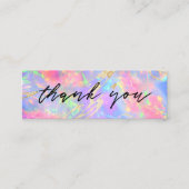 ネオンオパール背景ミニ名刺 スキニー名刺 (正面)