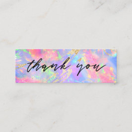 ネオンオパール背景ミニ名刺 スキニー名刺