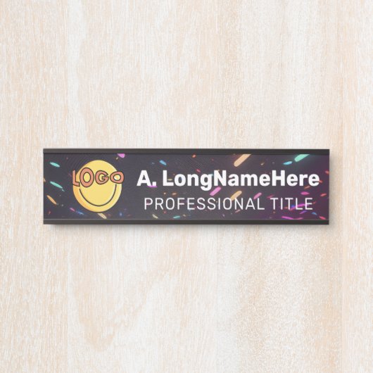 ネオンオフィスクリエイティブワークスペース名はっきりした板 サインプレート (正面)