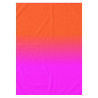 ネオンオレンジおよびショッキングピンクのグラデーションな陰色は衰退します テーブルクロス