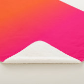 ネオンオレンジおよびネオンピンクのグラデーションな陰色は衰退します シェルパブランケット (3/4)