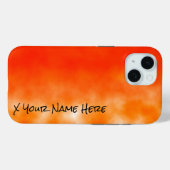 ネオンオレンジのケミカルグロールック2 Case-Mate iPhoneケース (裏面 (横))