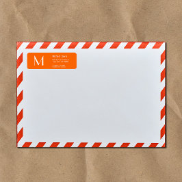 ネオンオレンジはっきりした- monogram ラベル