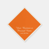 ネオンオレンジエレガント色 スタンダードカクテルナプキン (角)