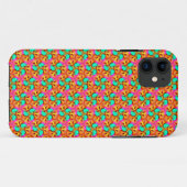 ネオンオレンジピンク&グリーンパターンiPhone 5ケース Case-Mate iPhoneケース (裏面(横))