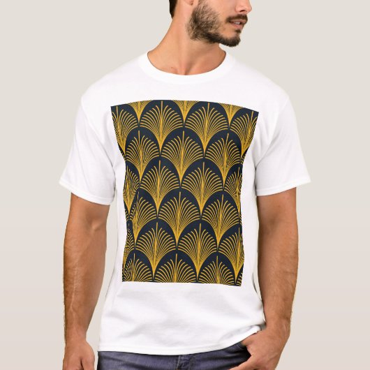 ネオンオレンジピーコックスケール壁紙。 Tシャツ (正面)