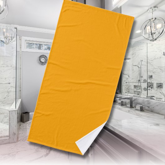 ネオンオレンジ無地の色 |クラシック バスタオル