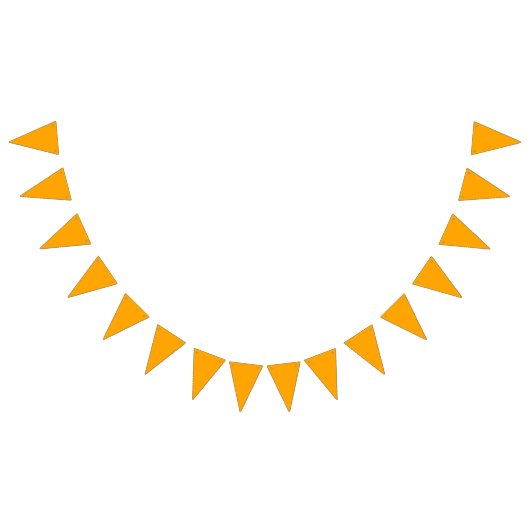 ネオンオレンジ無地の色 |クラシック バンティングフラッグ (全)