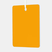 ネオンオレンジ無地の色 |クラシック メタルオーナメント (正面左)