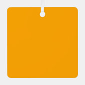 ネオンオレンジ無地の色 |クラシック メタルオーナメント (正面)