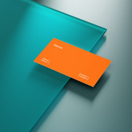 ネオンオレンジ無地の色 名刺