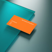 ネオンオレンジ無地の色 名刺