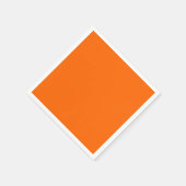 ネオンオレンジ空白の色 スタンダードカクテルナプキン (角)